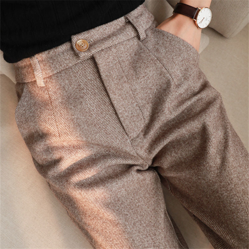 Naomi | Women's Herringbone Trousers
