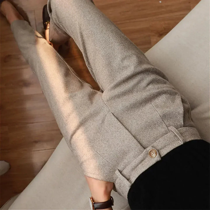 Naomi | Women's Herringbone Trousers