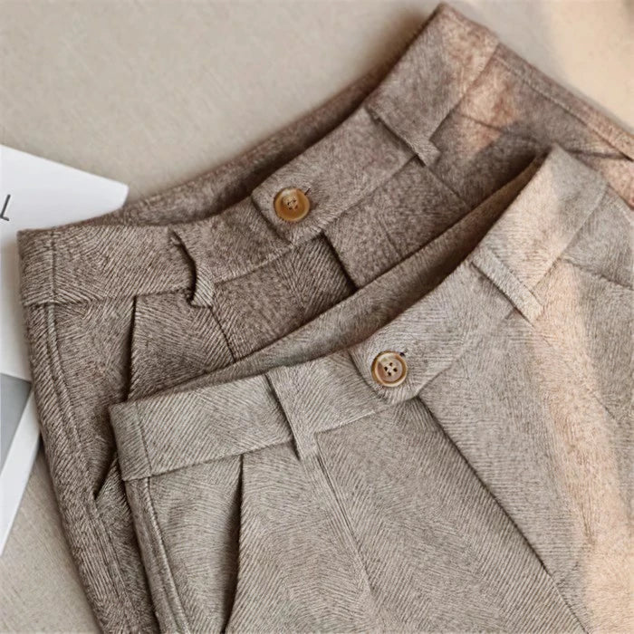 Naomi | Women's Herringbone Trousers