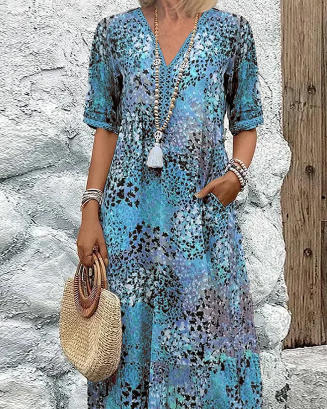 Úna | Vibrant Mid Length Dress