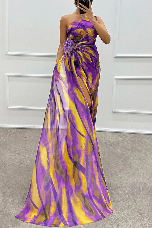 Lumiere | Bold Sunset Maxi Dress
