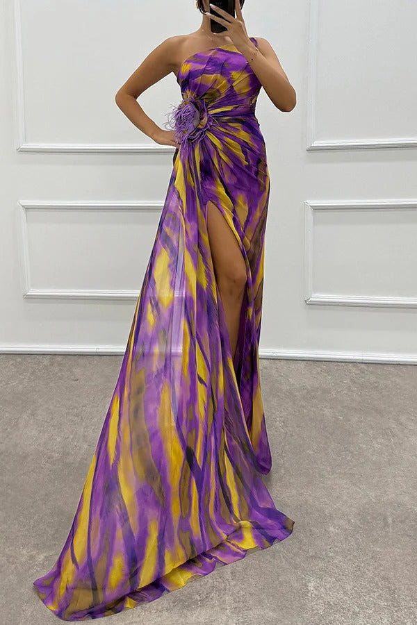 Lumiere | Bold Sunset Maxi Dress