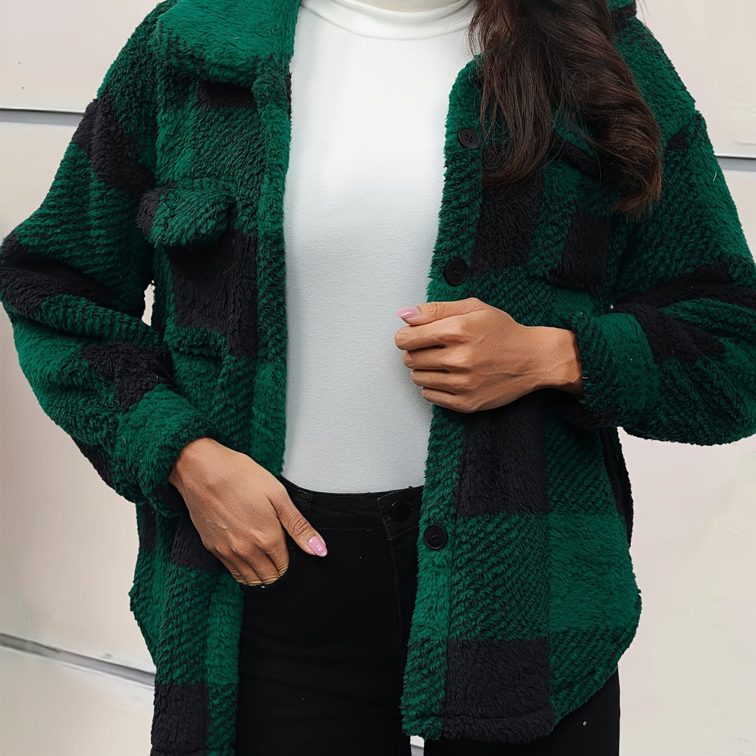 Emma | Stylish Fleece Oversized Jacket