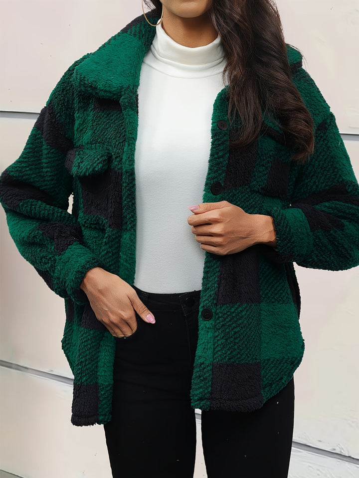 Emma | Stylish Fleece Oversized Jacket