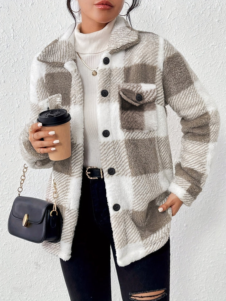 Emma | Stylish Fleece Oversized Jacket