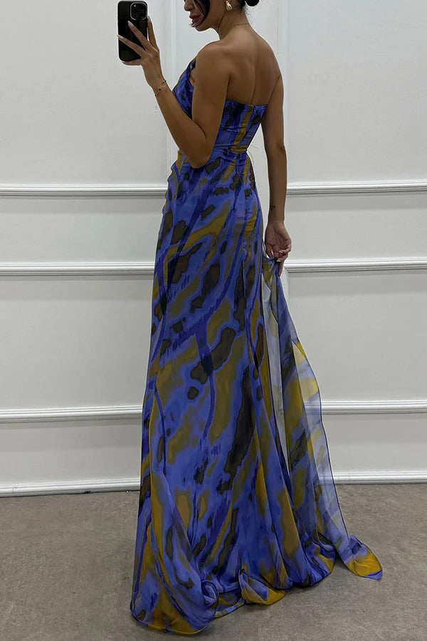 Lumiere | Bold Sunset Maxi Dress