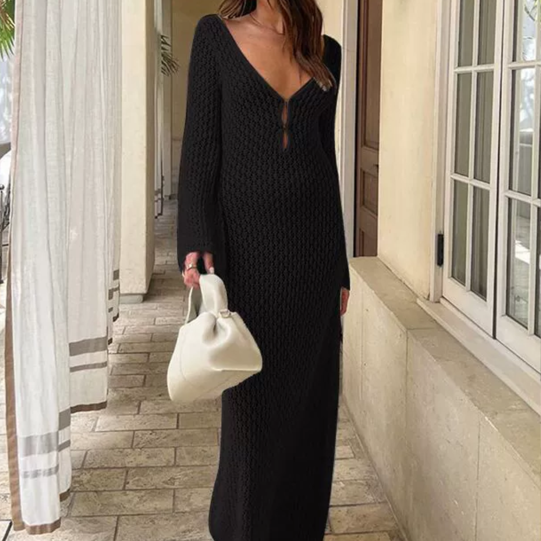 Georgia | Long Knit Beach Dress