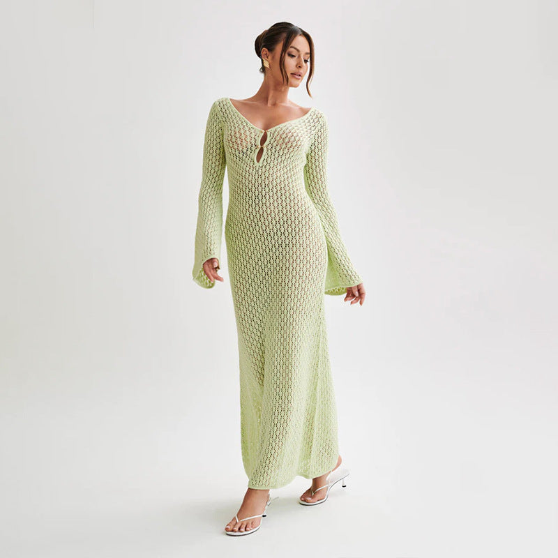 Georgia | Long Knit Beach Dress
