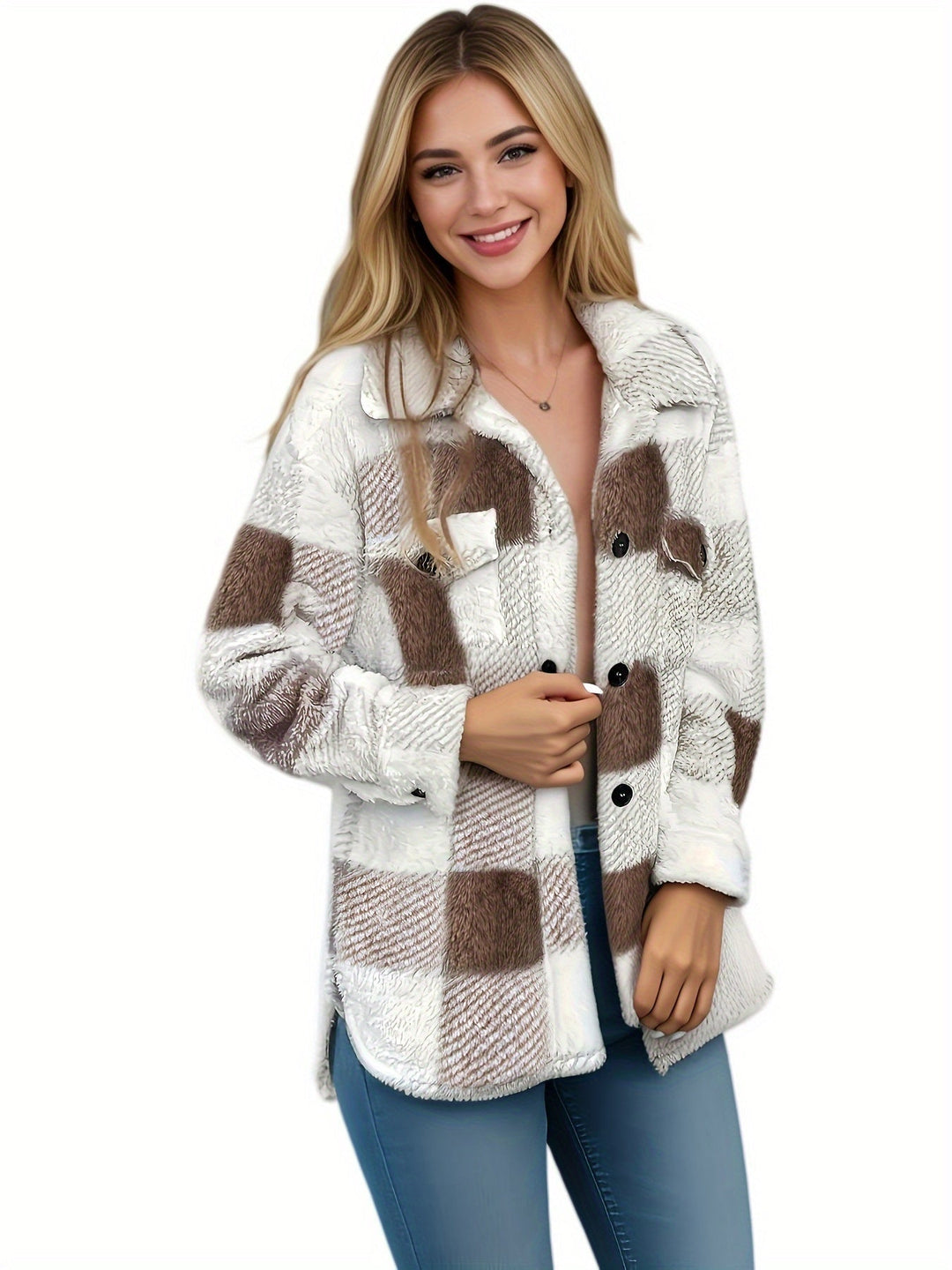 Emma | Stylish Fleece Oversized Jacket